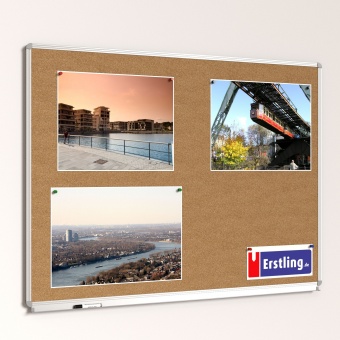 Korktafel 120x 90 cm, mit durchgehender Ablage, Korktafel 120x 90 cm, mit durchgehender Ablage,
